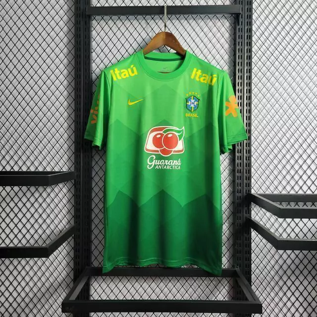 Camisa Brasil Training Suit 22/23 Torcedor Nike Masculina - Verde