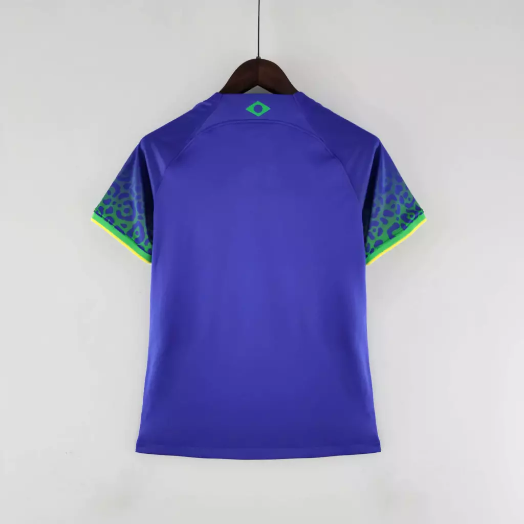 Camisa Seleção Brasil Copa do Mundo 2022 Azul - Nike Feminina Baby Look