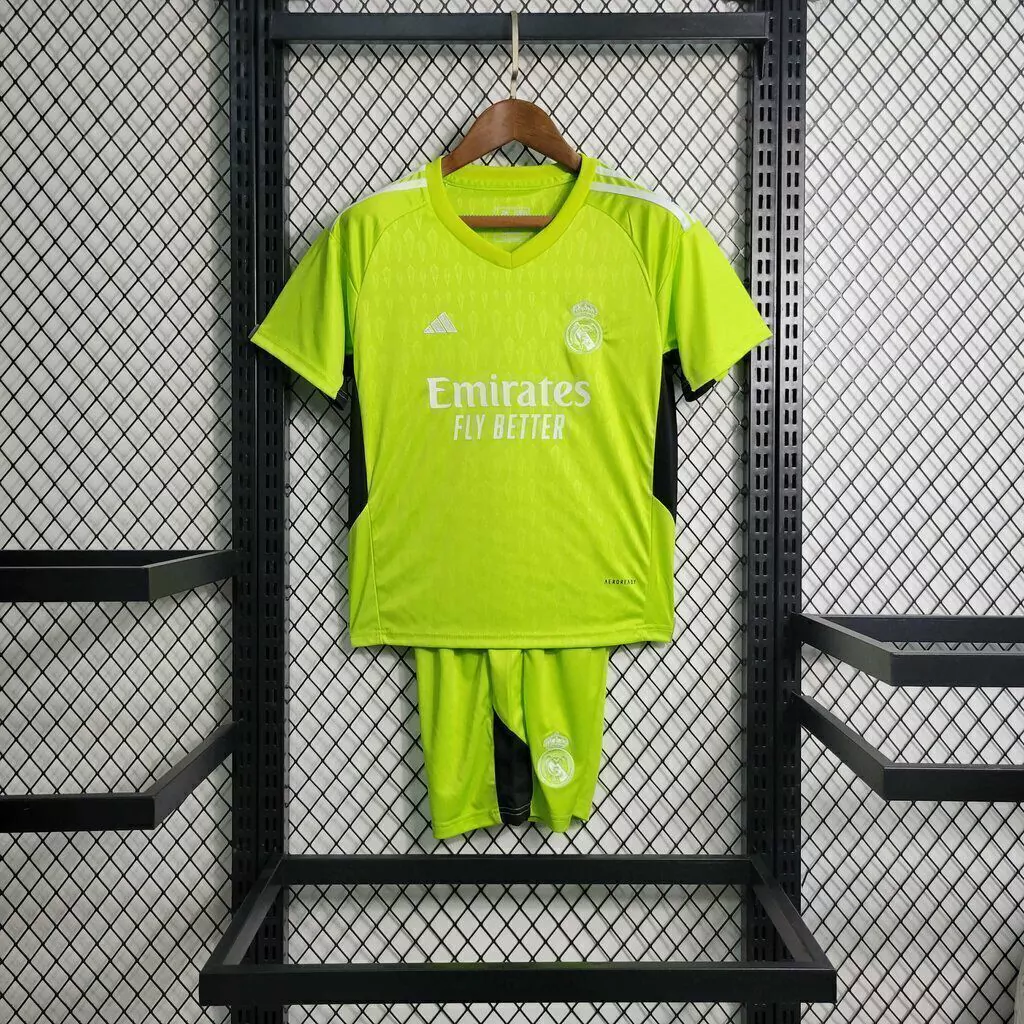 Kit Infantil Real Madrid Goalkeeper 23/24 Adidas - Verde